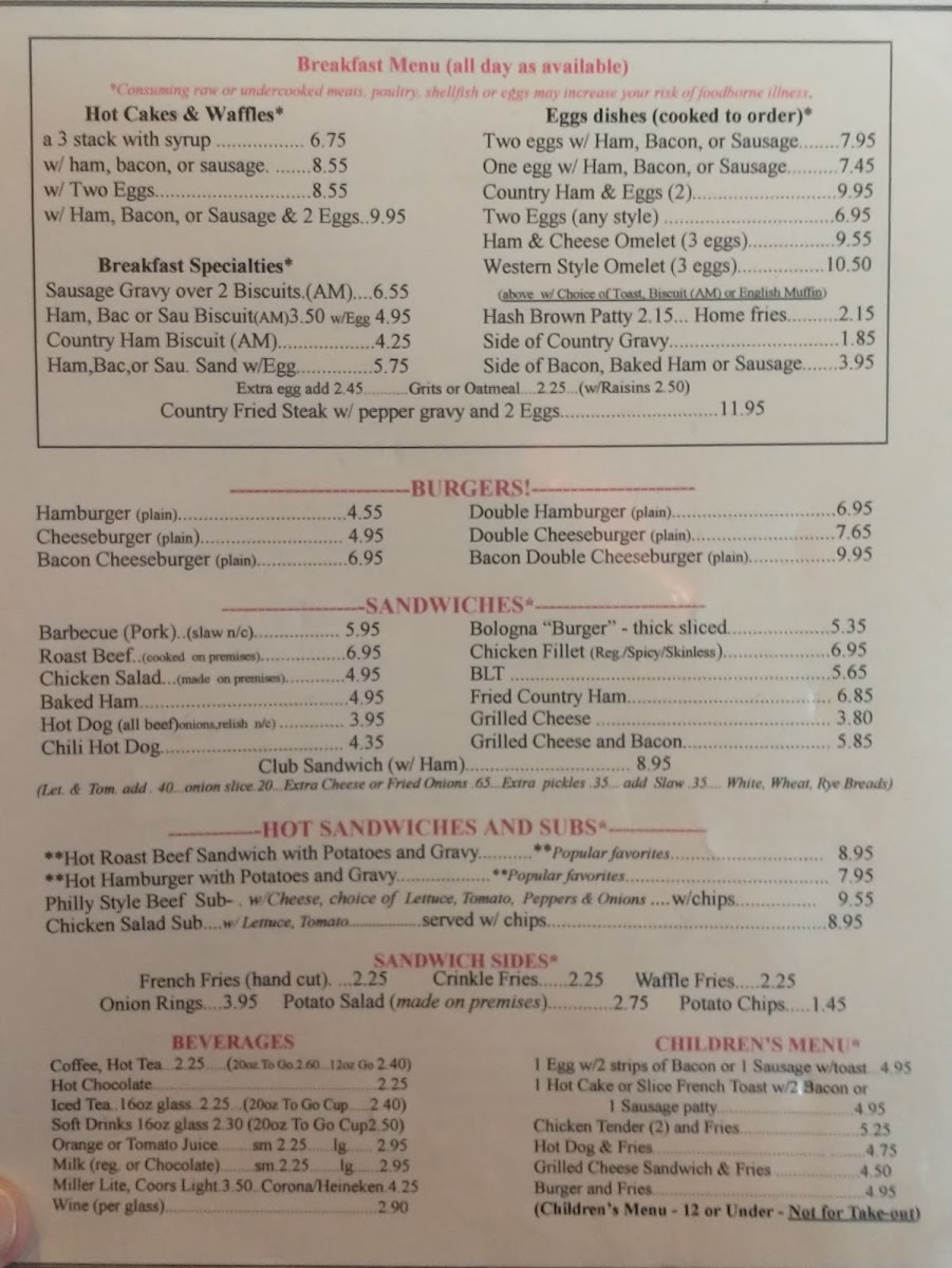 Menu Cumberland Restaurant-3