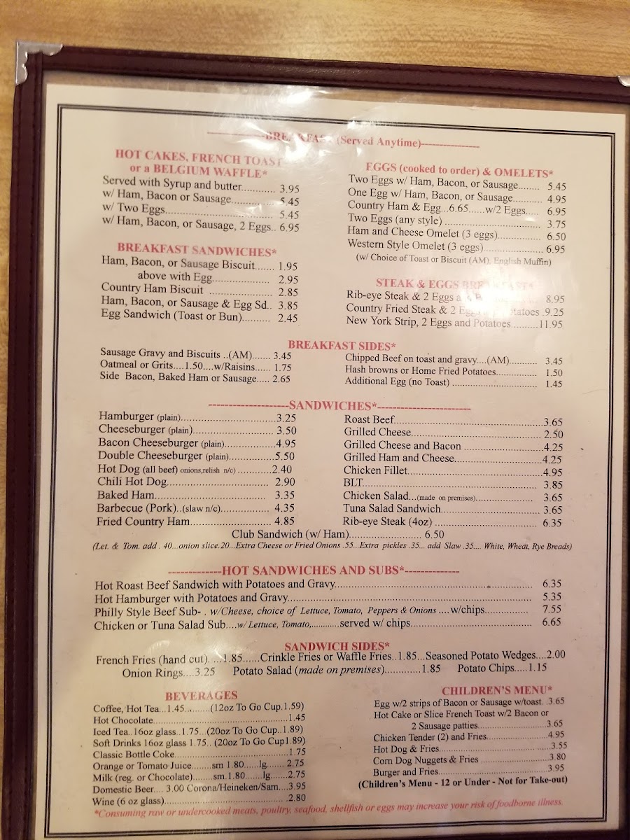 Menu Cumberland Restaurant-7
